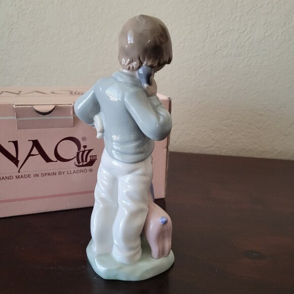 Rare NAO Figurine Boy on the Telephone with Dolls #01044 - Picture 4 of 5